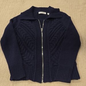 Liz Claiborne Dark Blue Knit Sweater
